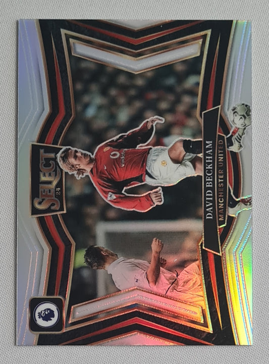 David Beckham - 2024/25 Panini Select Premier League Soccer Manchester United - Field Level -  Prizm #246 Refractor