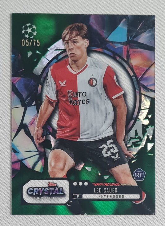 Leo Sauer - 2024 Topps Crystal Feyenoord Rotterdam (RC) #51 /75