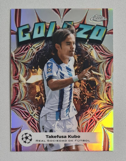 Takefusa Kubo - 2024 Topps Chrome Golazo Real Sociedad de Futbol (CL) #GL-12