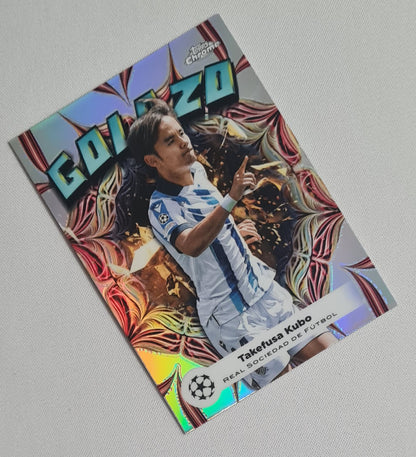 Takefusa Kubo - 2024 Topps Chrome Golazo Real Sociedad de Futbol (CL) #GL-12