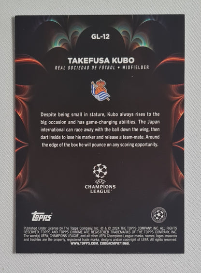 Takefusa Kubo - 2024 Topps Chrome Golazo Real Sociedad de Futbol (CL) #GL-12