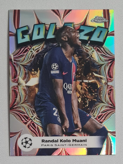 Randal Kolo Muani - 2024 Topps Chrome Golazo Paris Saint Germain (CL) #GL-14
