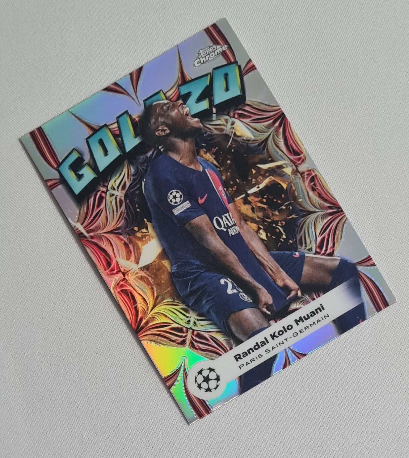 Randal Kolo Muani - 2024 Topps Chrome Golazo Paris Saint Germain (CL) #GL-14