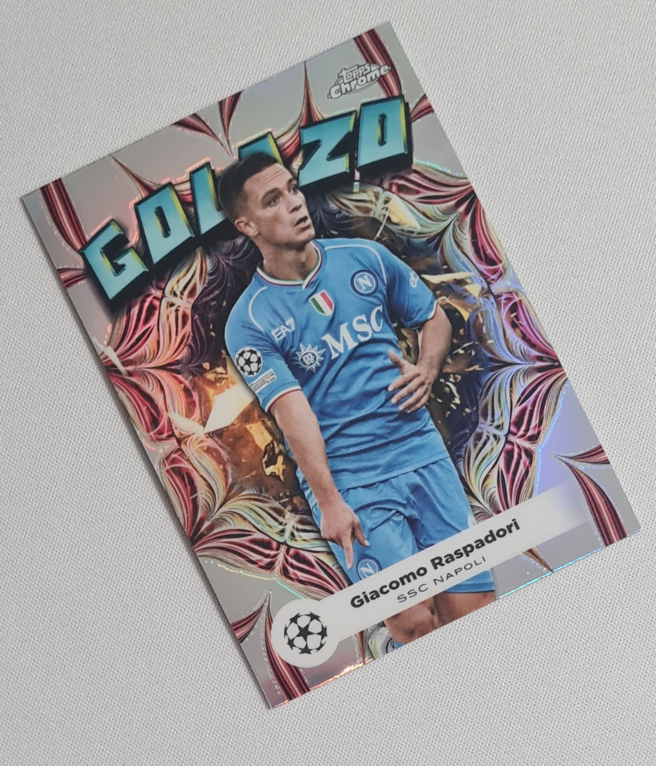 Giacomo Raspadori - 2024 Topps Chrome Golazo SSC Napoli (CL) #GL-9