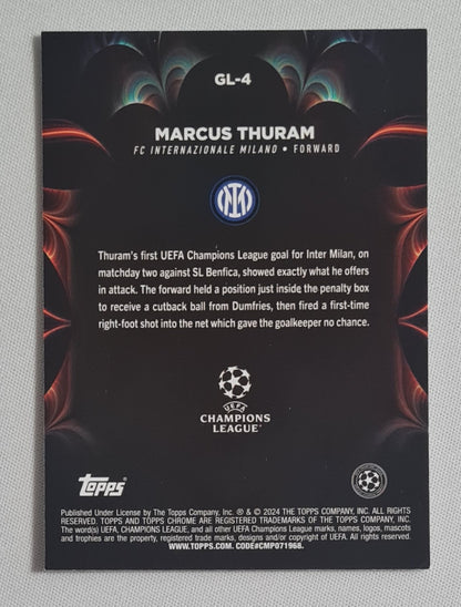 Marcus Thuram - 2024 Topps Chrome Golazo FC Internazionale (CL) #GL-4