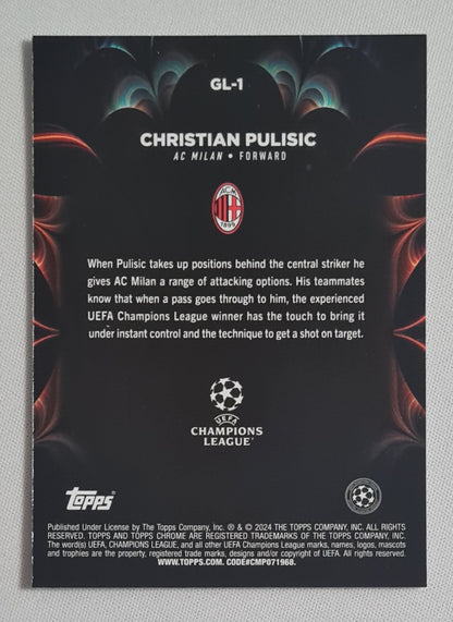 Christian Pulisic - 2024 Topps Chrome Golazo AC Milan (CL) #GL-1