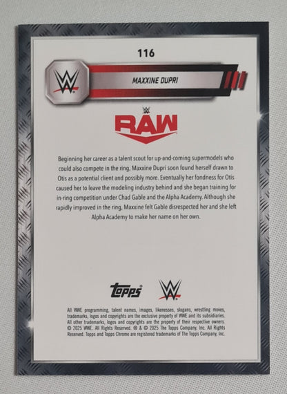 Maxxine Dupri - 2025 Topps WWE Wrestling RAW #116