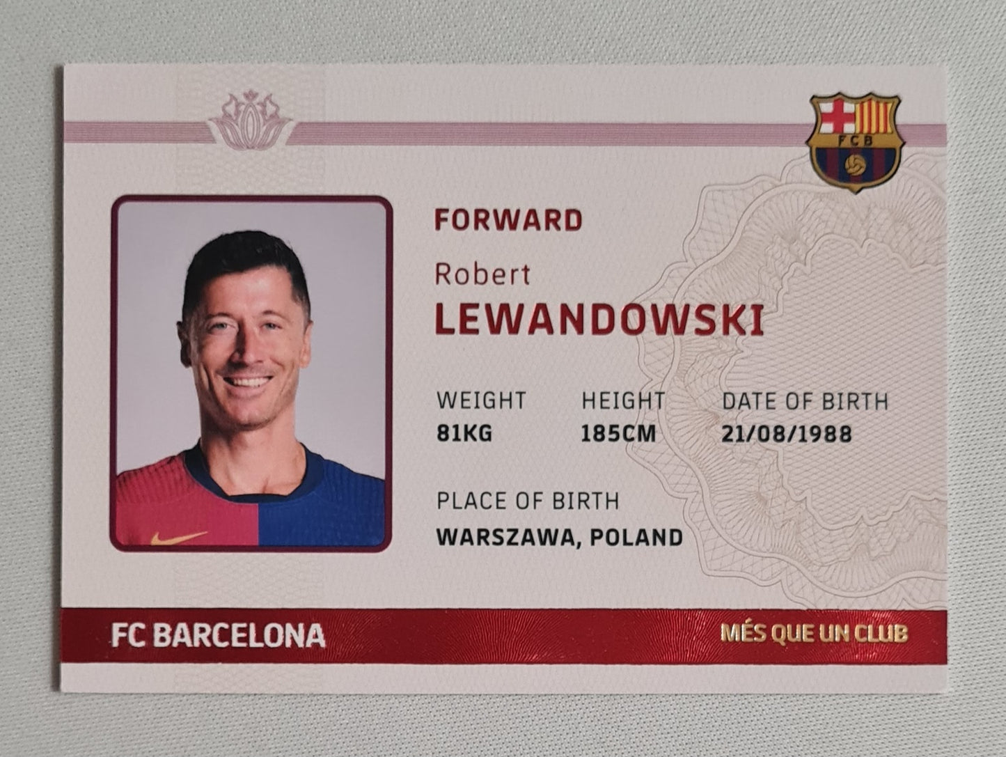 Robert Lewandowski - 2024/25 Barcelona Team Set - FC Barcelona - Mes Que un Club