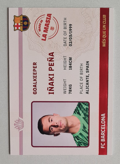 Inaki Pena - 2024/25 Barcelona Team Set - FC Barcelona - Mes Que un Club (made in La Masia)