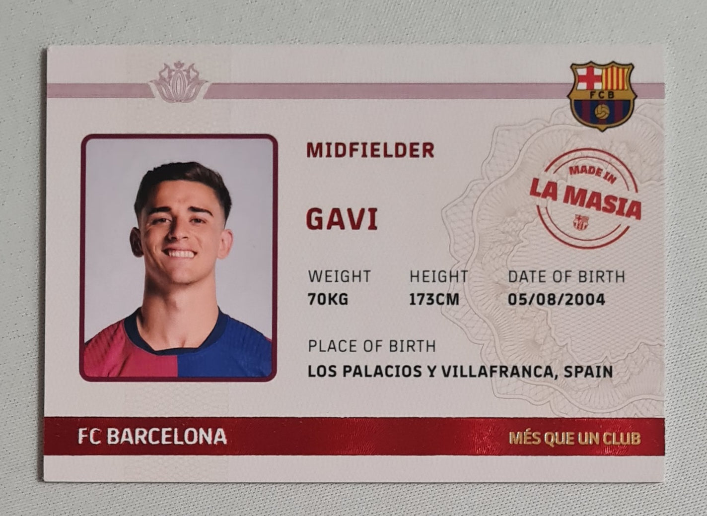 Gavi - 2024/25 Barcelona Team Set - FC Barcelona - Mes Que un Club (made in La Masia)