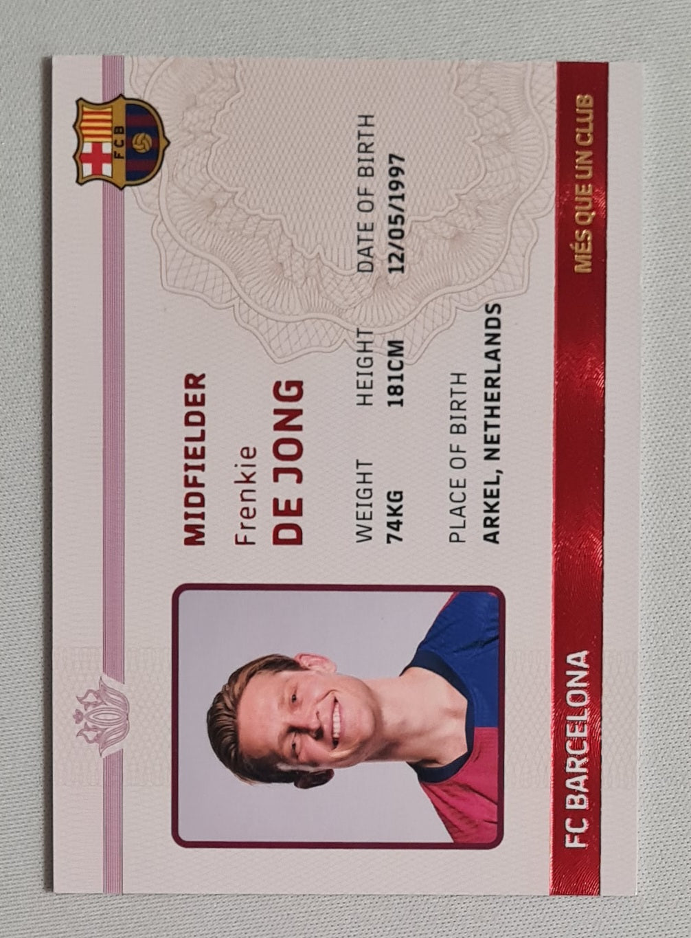 Frenkie de Jong - 2024/25 Barcelona Team Set - FC Barcelona - Mes Que un Club