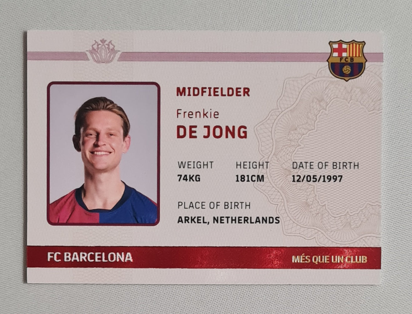 Frenkie de Jong - 2024/25 Barcelona Team Set - FC Barcelona - Mes Que un Club