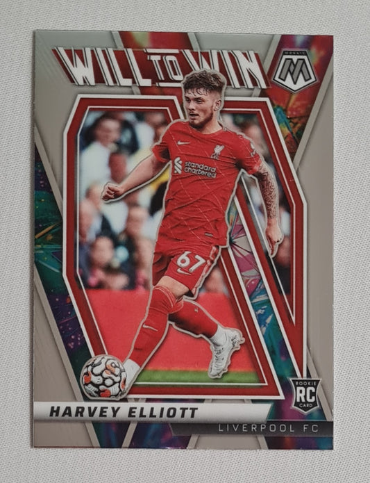 Harvey Elliott - 2021/22 Panini Mosaic Premier League Soccer Liverpool - Will to Win - #31
