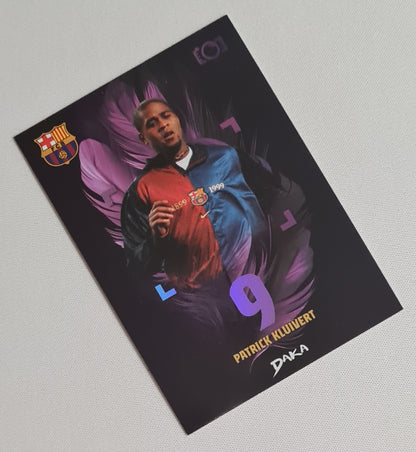Patrick Kluivert - 2025 Daka FC Barcelona #VP-8 Purple Refractor Legends /175