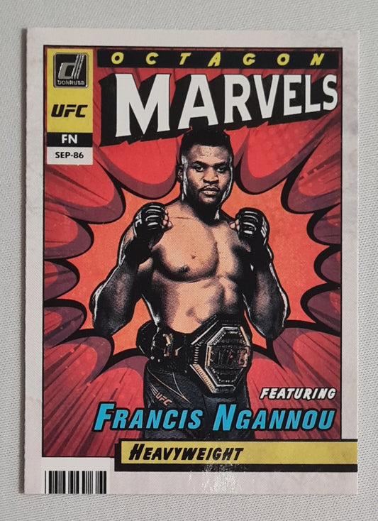 Francis Ngannou - 2022 Panini UFC Fighter Octagon Marvels Heavyweight #16