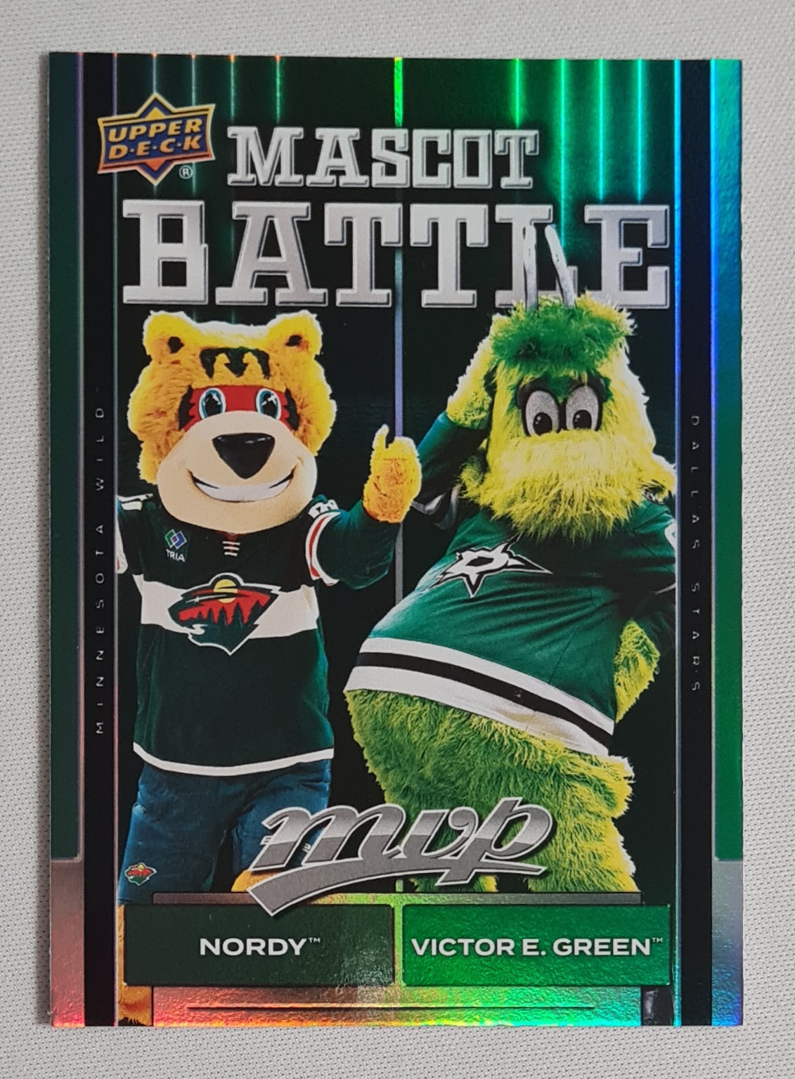 Nordy & Victor E. Green - 2025 UpperDeck NHL Hockey Mascot Battle MB-8