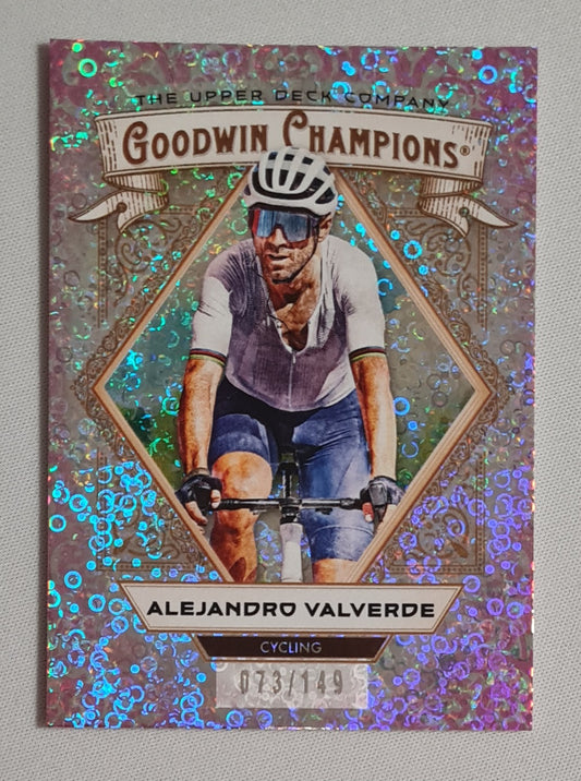 Alejandro Valverde - 2025 UpperDeck Goodwin Champions - Cycling - #17 Pink Confetti