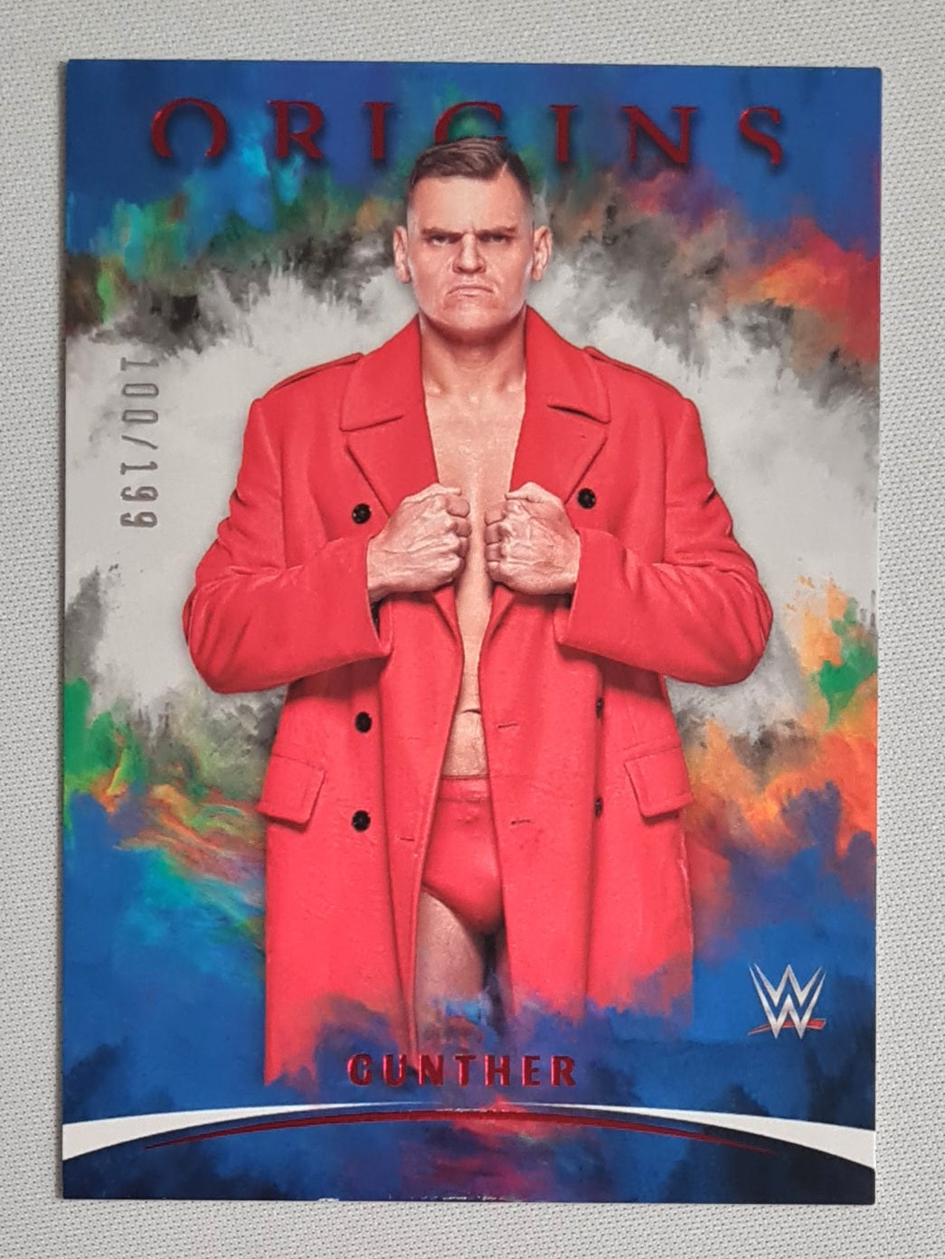 Gunther - 2022 Panini Chronicles Origins WWE Wrestling Smack Down #134 /199