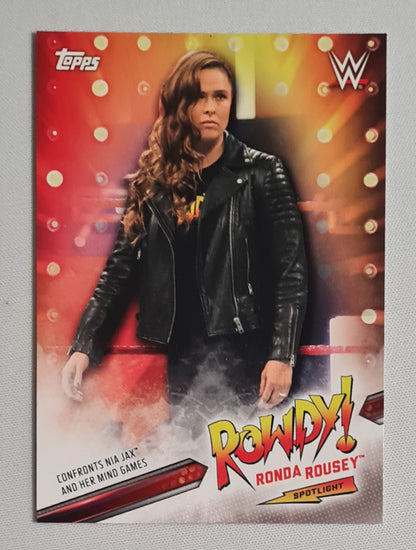 Ronda Rousey - 2019 Topps WWE Wrestling ROWDY! #12 of 40 card set