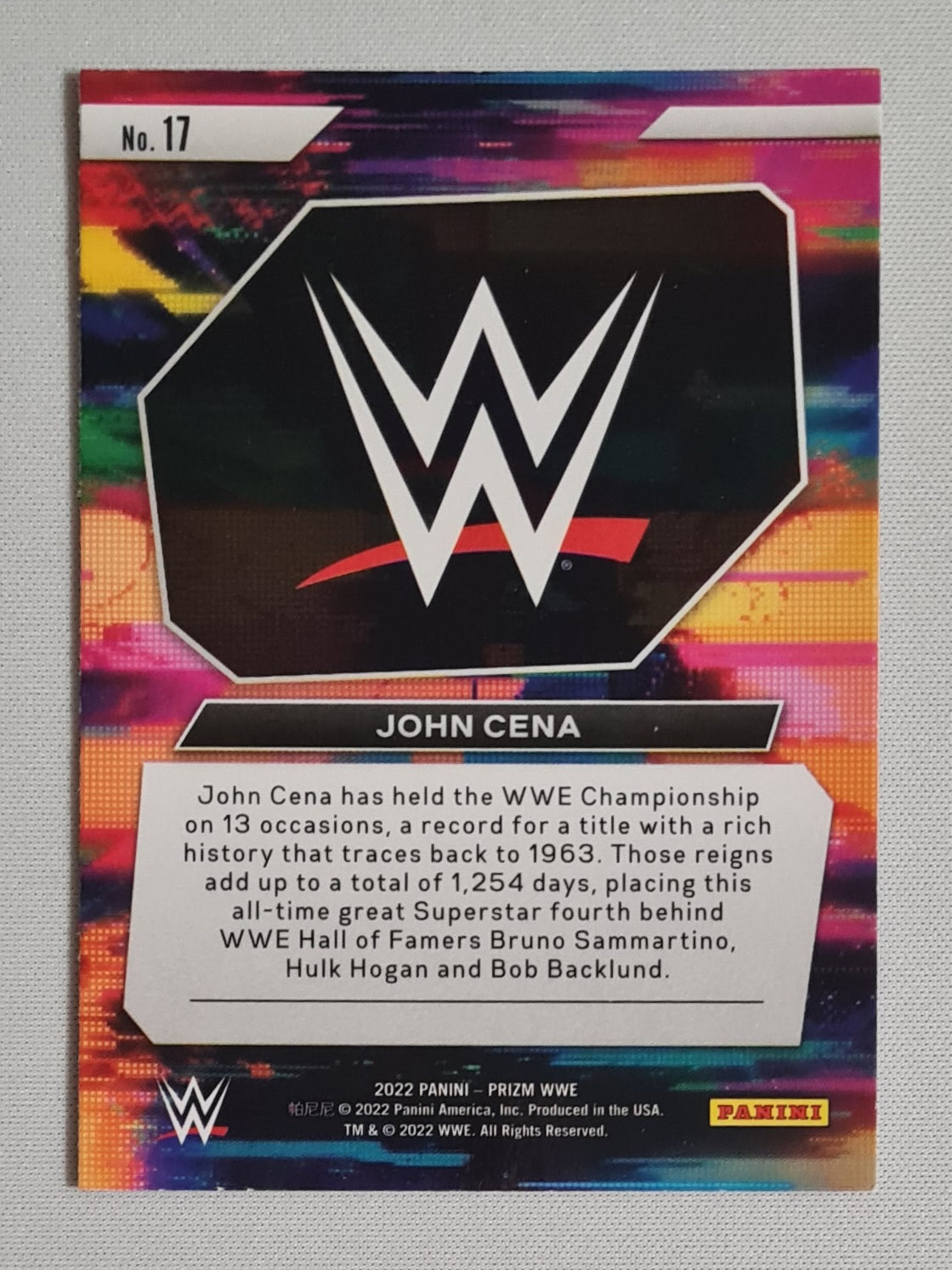 John Cena - 2022 Panini Prizm WWE Wrestling - Next Level - #17