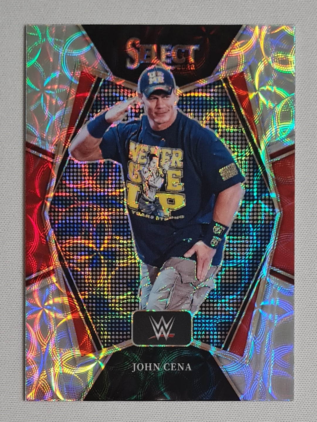 John Cena - 2022 Panini Select Prizm WWE Wrestling Premier Level #145 Silver Scope Prizm