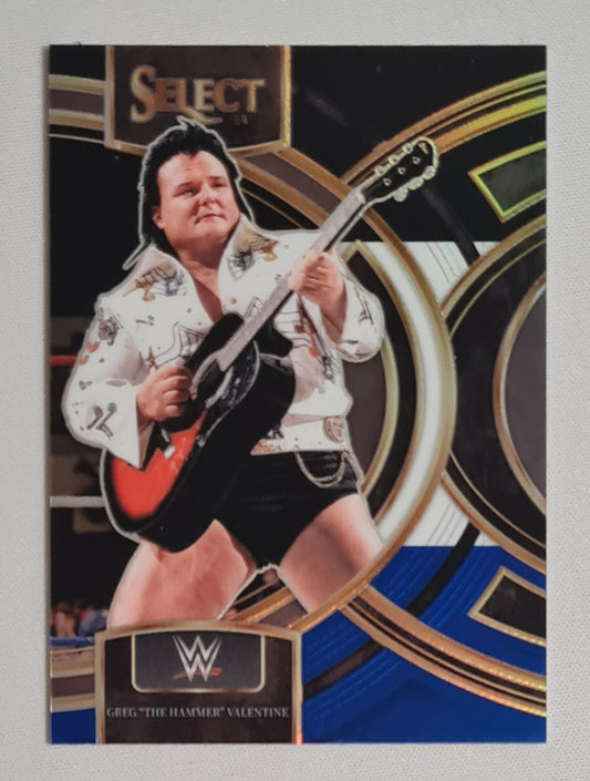 Greg "The Hammer" Valentine - 2024 Panini Select WWE Wrestling Legends #139 Blue Prizm /399