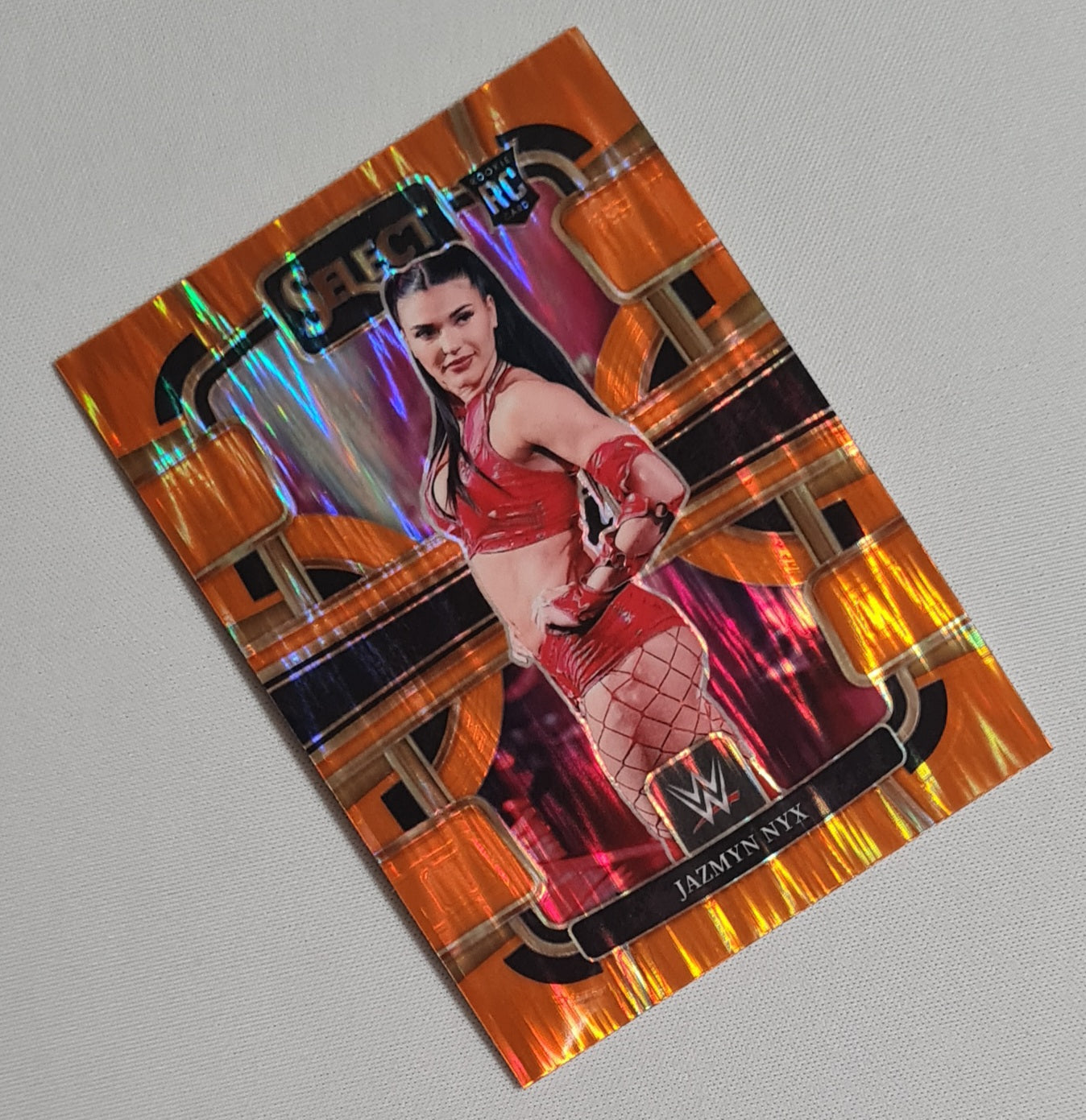 Jazmyn Nyx - 2024 Panini Select WWE Wrestling NXT Concourse Prizm #97 Orange Flash Prizm