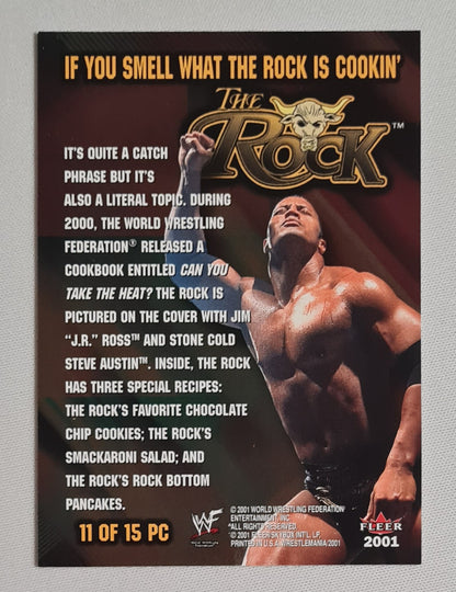 The Rock - 2001 Fleer World Wrestling Federation WWF - The People's Champion - 11 of 15 Set number