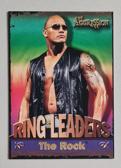 The Rock - 2003 Fleer WWE World Wrestling Entertainment - Ring Leaders - Aggression #2 of 15 set Number
