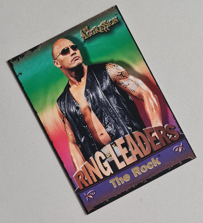The Rock - 2003 Fleer WWE World Wrestling Entertainment - Ring Leaders - Aggression #2 of 15 set Number