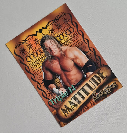 Triple H - 2003 Fleer WWE Wrestling - Matitude - Agrgression #1 of 10 set number