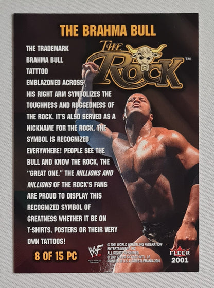 The Rock - 2001 World Wrestling Federation WWF - The People's Champion - #8 of 15 set number