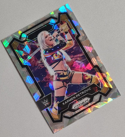 Karmen Petrovic - 2024 Panini Prizm WWE Wrestling NXT #107 Silver Cracked Ice