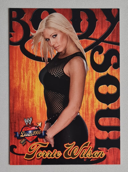 Torrie Wilson - 2004 Fleer WWE Wrestling Body Soul Divas 2005 #3 of 10 card set number