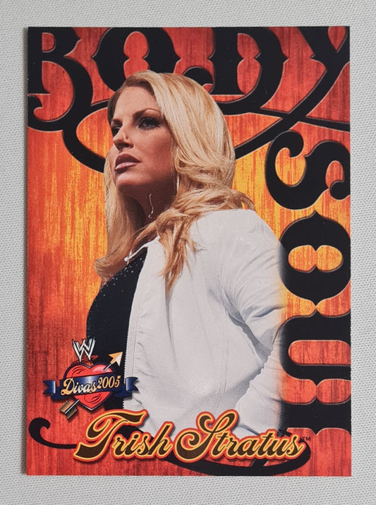 Trish Stratus - 2004 Fleer WWE Wrestling Body Soul Divas 2005 #4 of 10 card set number