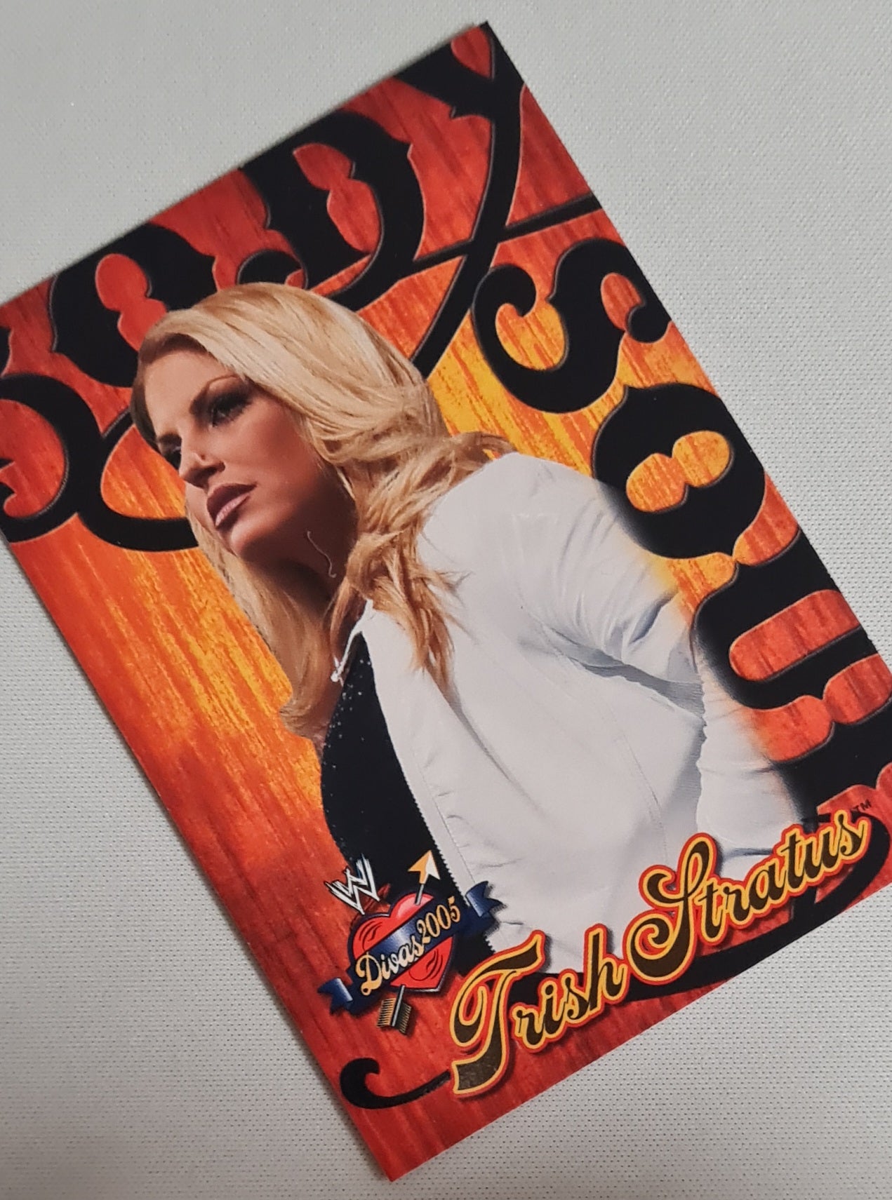 Trish Stratus - 2004 Fleer WWE Wrestling Body Soul Divas 2005 #4 of 10 card set number