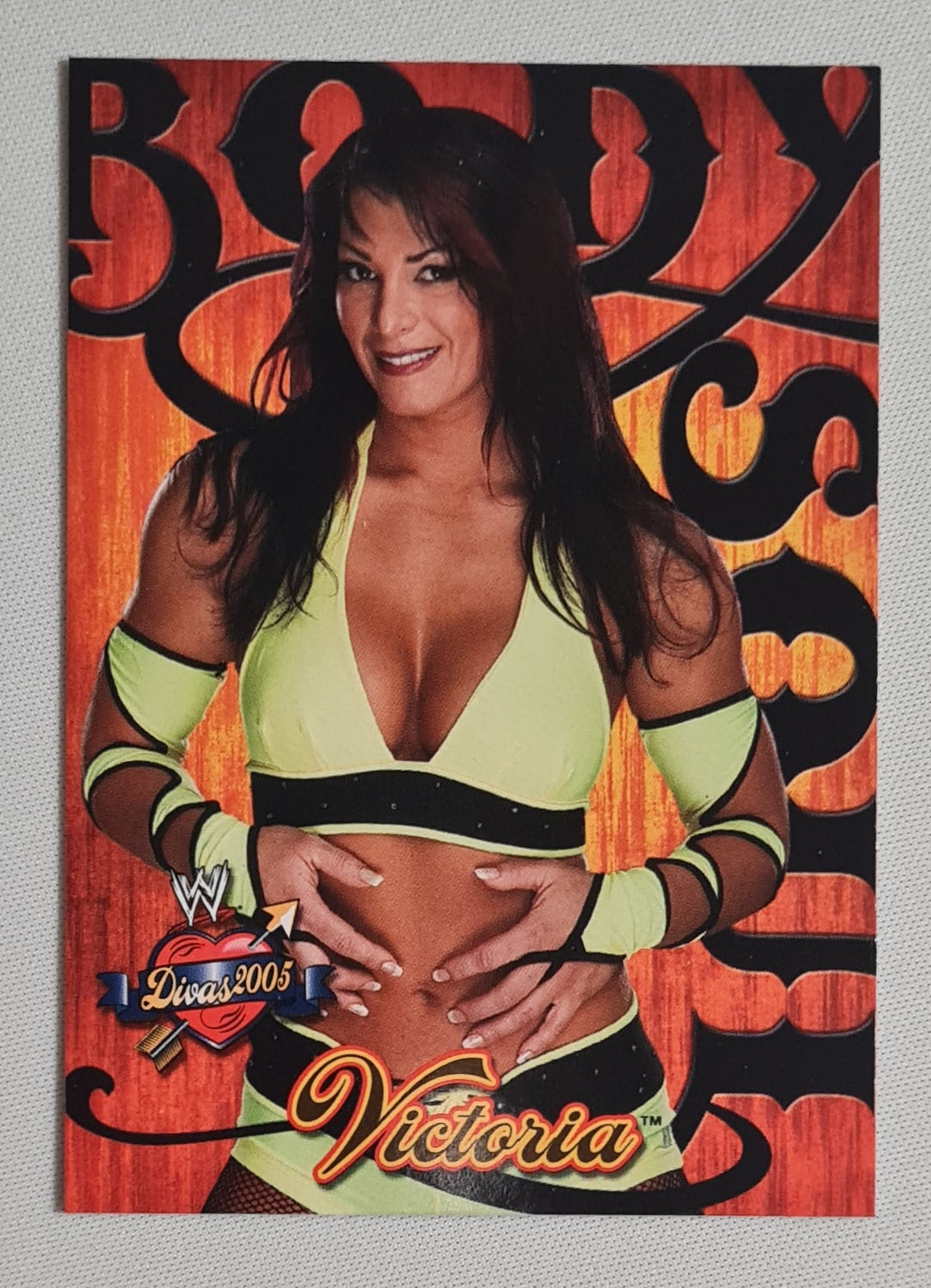 Victoria - 2004 Fleer WWE Wrestling Body Soul Divas 2005 #5 of 10 card set number
