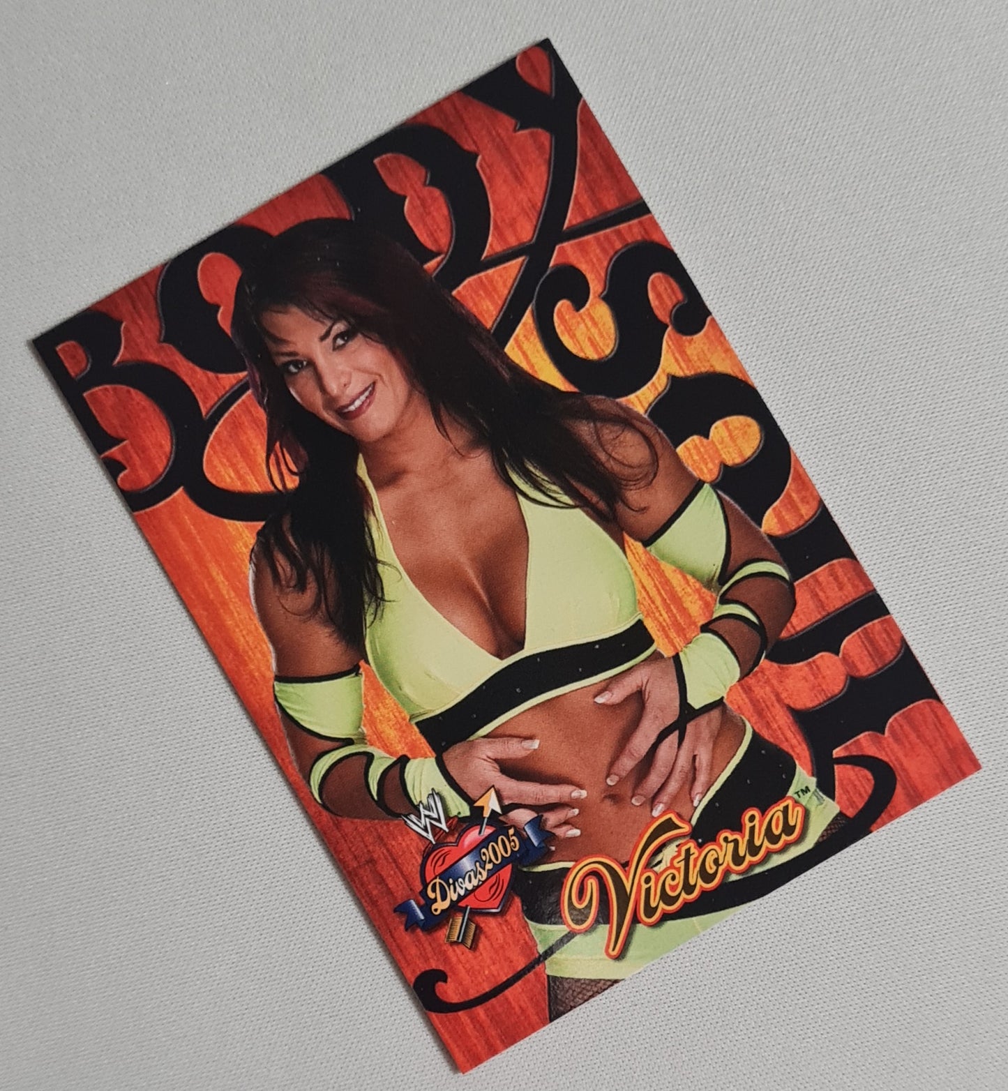 Victoria - 2004 Fleer WWE Wrestling Body Soul Divas 2005 #5 of 10 card set number