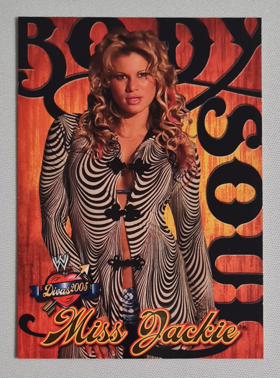 Miss Jackie - 2004 Fleer WWE Wrestling Body Soul Divas 2005 #6 of 10 card set number