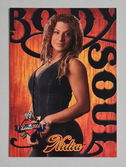 Nidia - 2004 Fleer WWE Wrestling Body Soul Divas 2005 #9 of 10 card set number