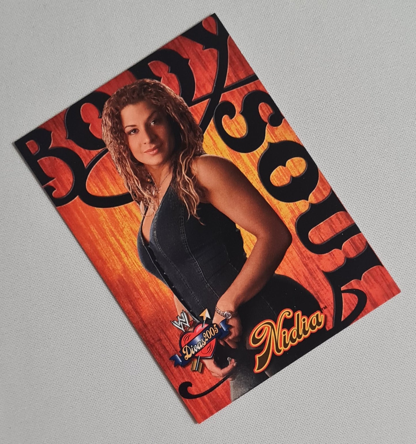 Nidia - 2004 Fleer WWE Wrestling Body Soul Divas 2005 #9 of 10 card set number