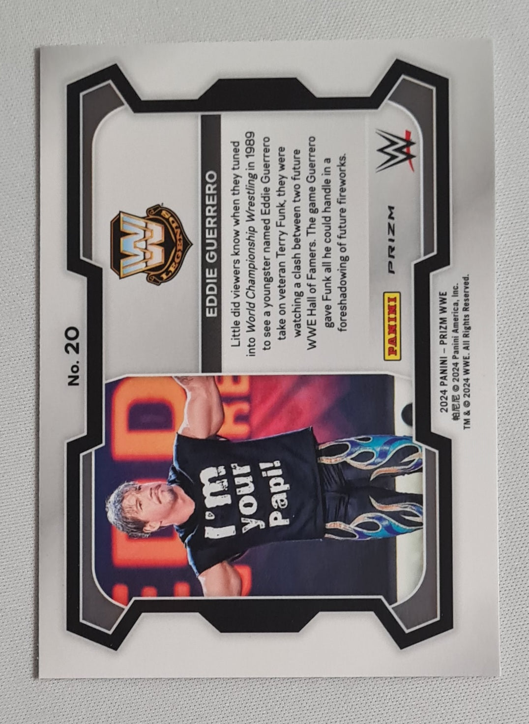 Eddie Guerrero - 2024 Panini Prizm WWE Wrestling Legends #20 Silver Cracked Ice