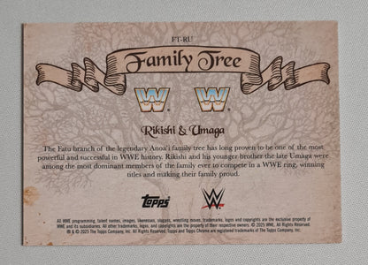 Rikishi & Umaga - 2025 Topps Chrome Family Tree WWE Wrestling #FT-RU