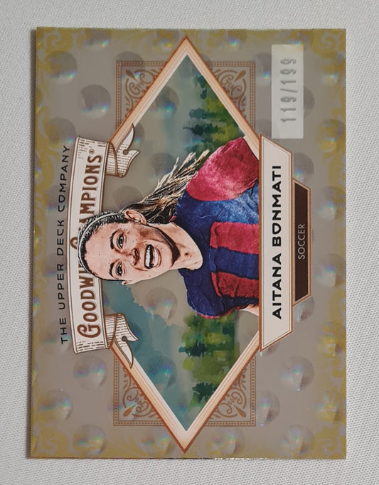 Aitana Bonmati - 2025 Upper Deck Goodwin Champions Soccer FC Barcelona #95 Yellow Circles /199