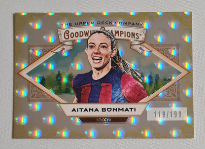 Aitana Bonmati - 2025 Upper Deck Goodwin Champions Soccer FC Barcelona #95 Yellow Circles /199