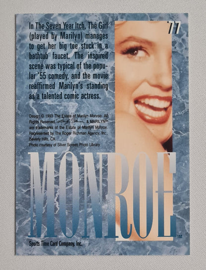 Marilyn Monroe -1993 Sports Time Card Company #77
