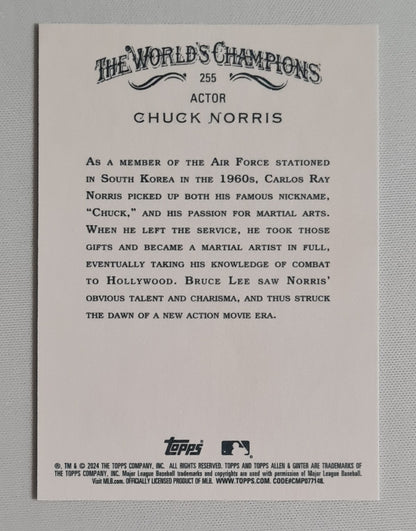 Chuck Norris - 2024 Topps Allen & Ginter The World's Champions - Actor #255