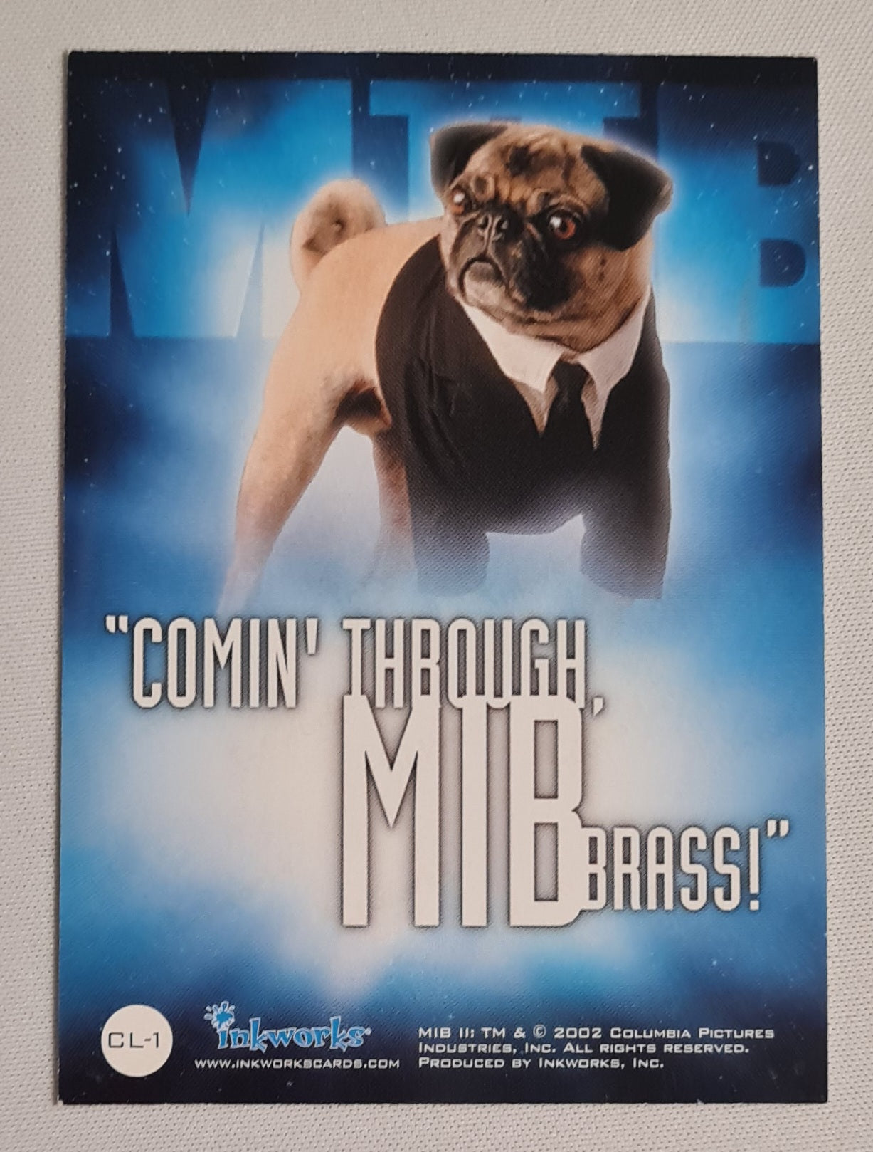 Men in Black - 2002 Columbia Pictures Inkworks Men in Black II #CL-1