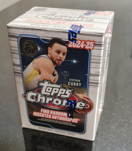 2024/25 Topps Chrome Basketball 8-Pack Blaster NBA Basketball