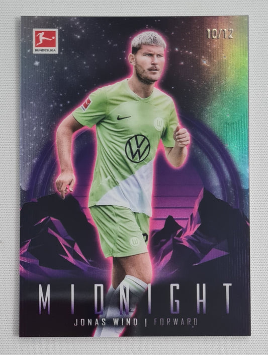 Jonas Wind - 2024 Topps Bundesliga Midnight Wolfsburg FC #100 /12